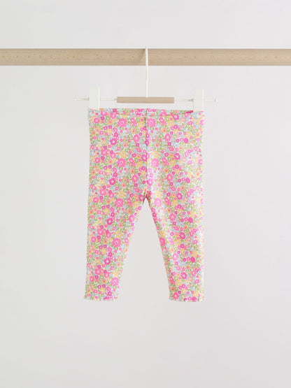 Pink Flower Rib Top and Leggings Baby Set 2 Piece (0mths-2yrs) image 6