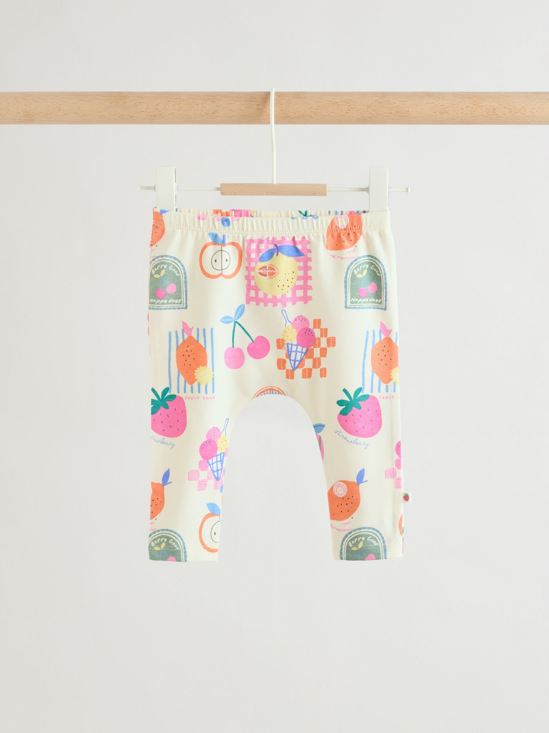 White Berry Short Sleeve Baby Top and Leggings 2 Piece Set (0mths-2yrs) image 3