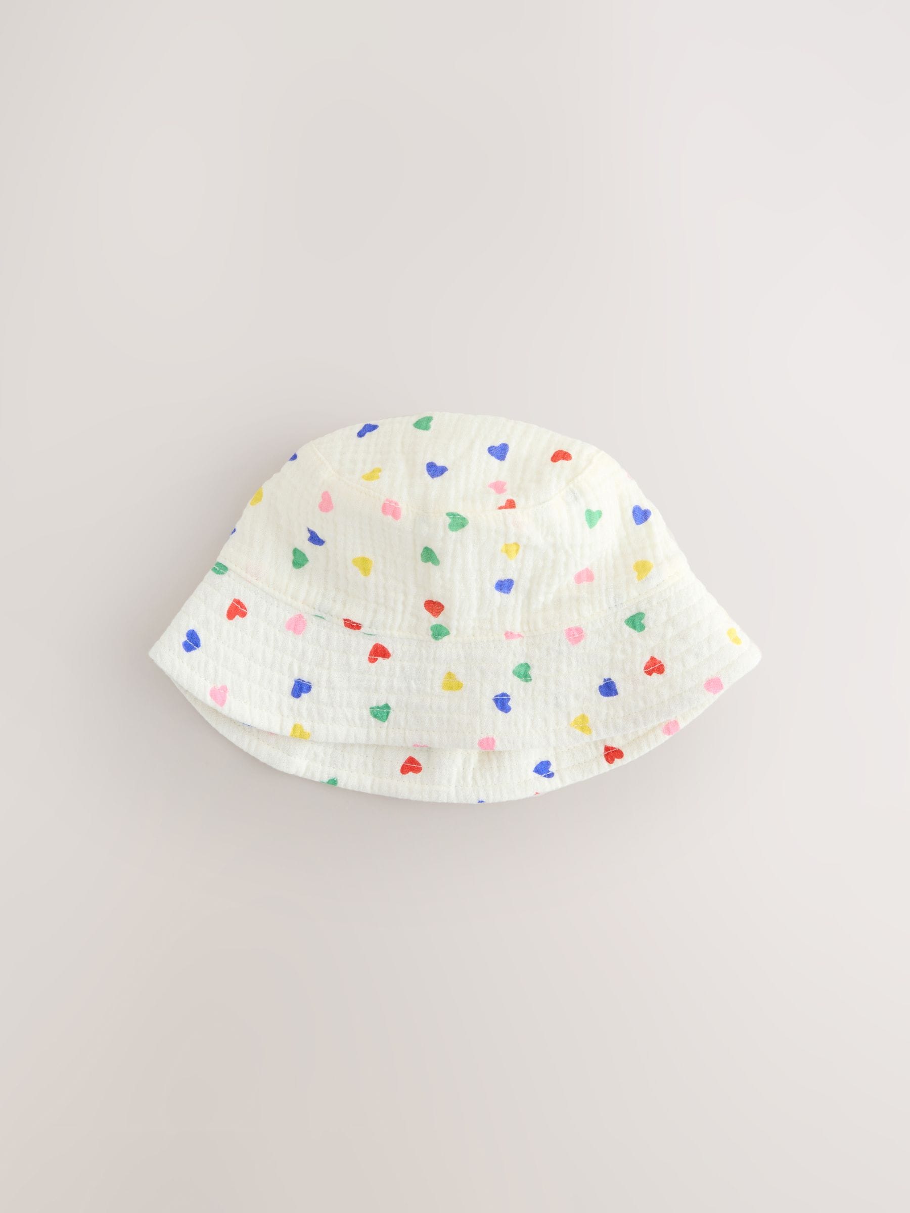 White/Blue Baby Bucket Hats 2 Pack (0mths-2yrs) image 2