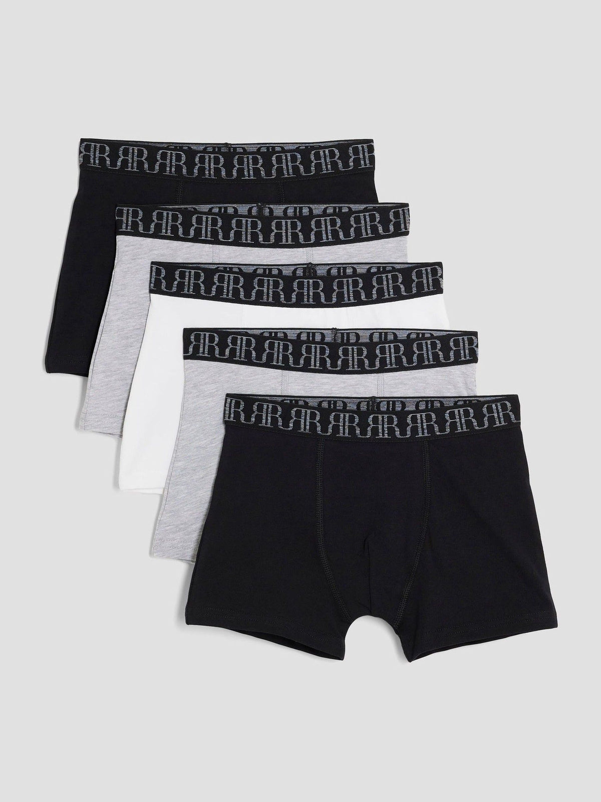 Dsiney Kidz - River Island Grey Mono Boxers 5 Pack image 1
