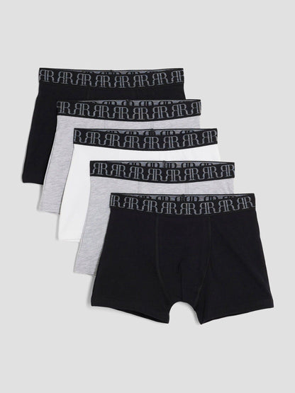 Dsiney Kidz - River Island Grey Mono Boxers 5 Pack image 1