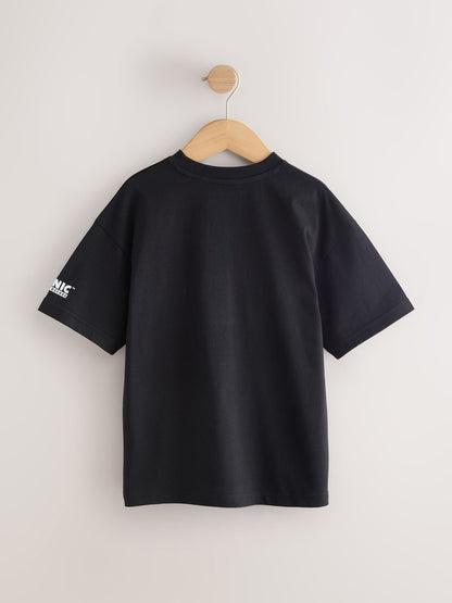 Dsiney Kidz - Black Sequin Sonic T-Shirt (3-16yrs) image 3