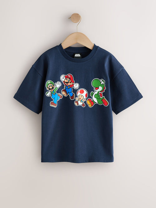Navy Mario Gaming T-Shirt (3-16yrs) - image 1