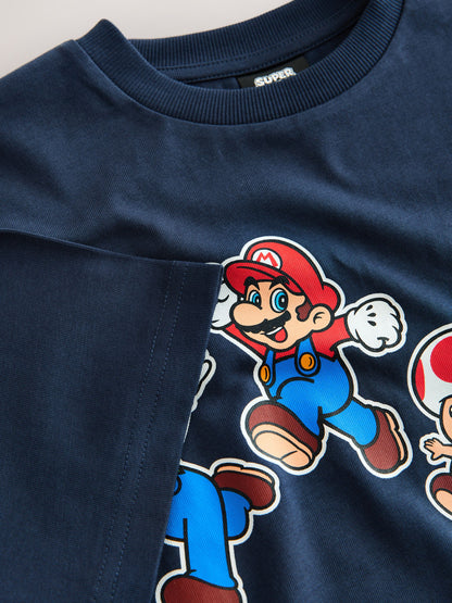 Navy Mario Gaming T-Shirt (3-16yrs) - image 4