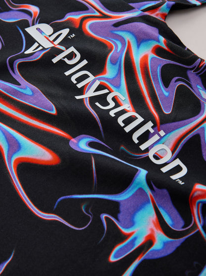 Dsiney Kidz - Black/Multi Cotton Playstation Short Sleeve T-Shirt (3-16yrs) image 6