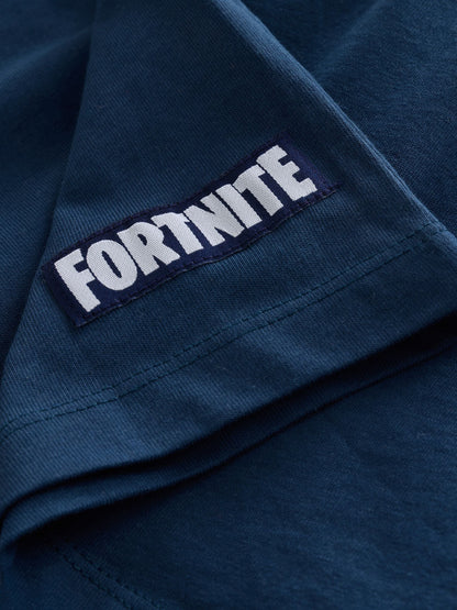 Dsiney Kidz - Navy Peely Fortnite Print Short Sleeved T-Shirt (4-16yrs) image 4