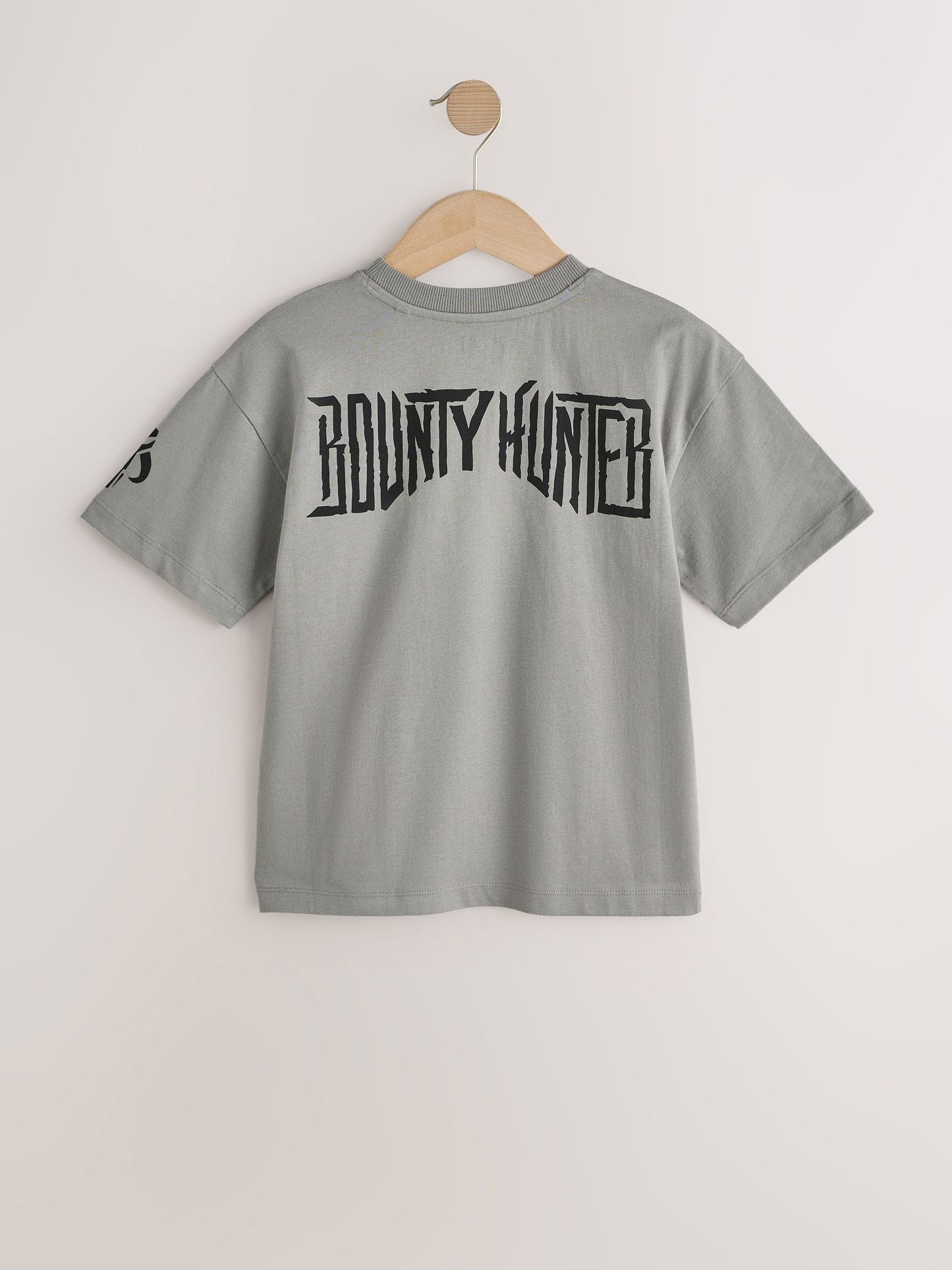 Dsiney Kidz - Charcoal Grey Mandalorian Short Sleeve T-Shirt (3-16yrs) image 2