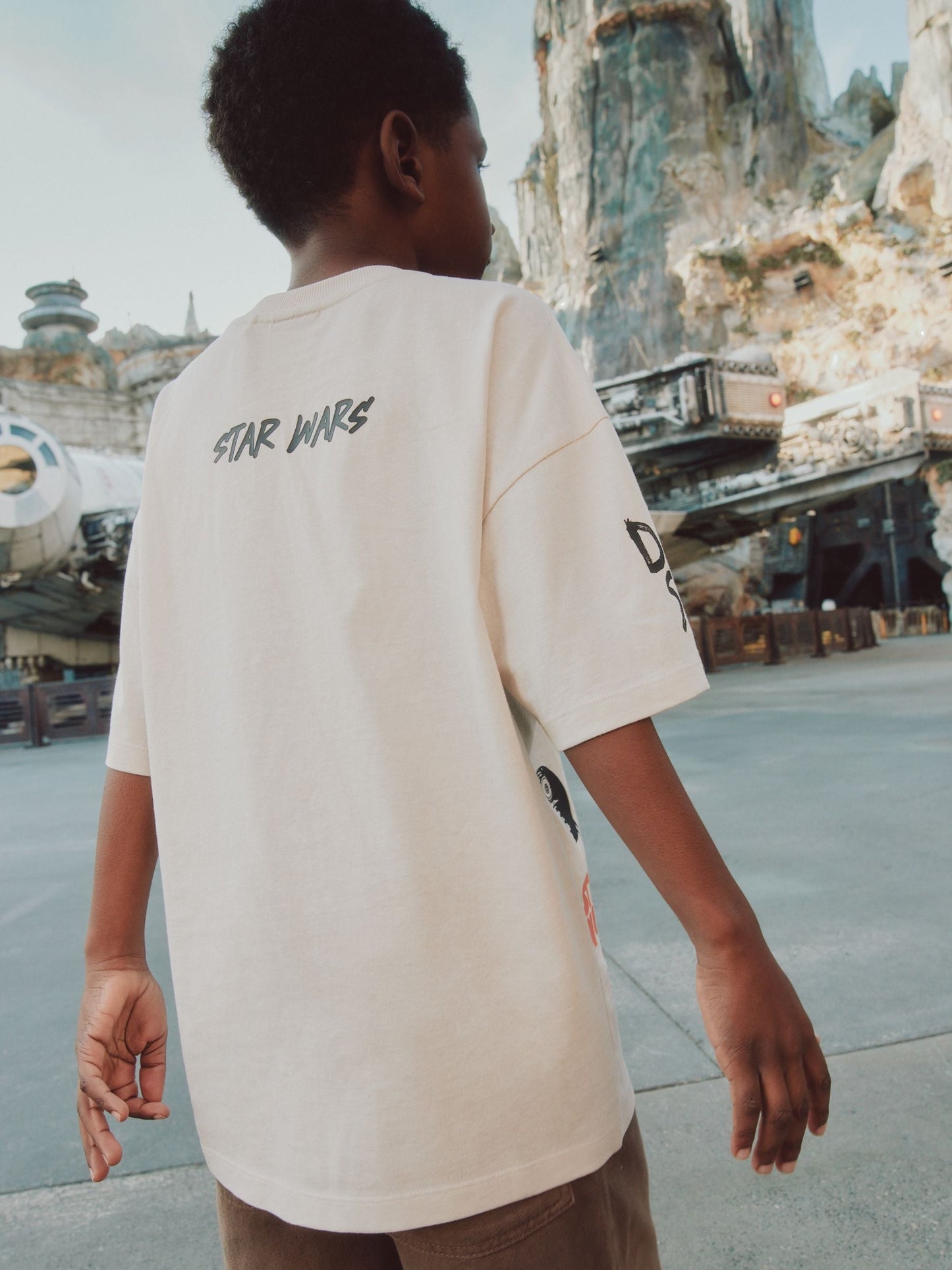 Dsiney Kidz - Stone Graffiti Star Wars T-Shirt (3-16yrs) image 4