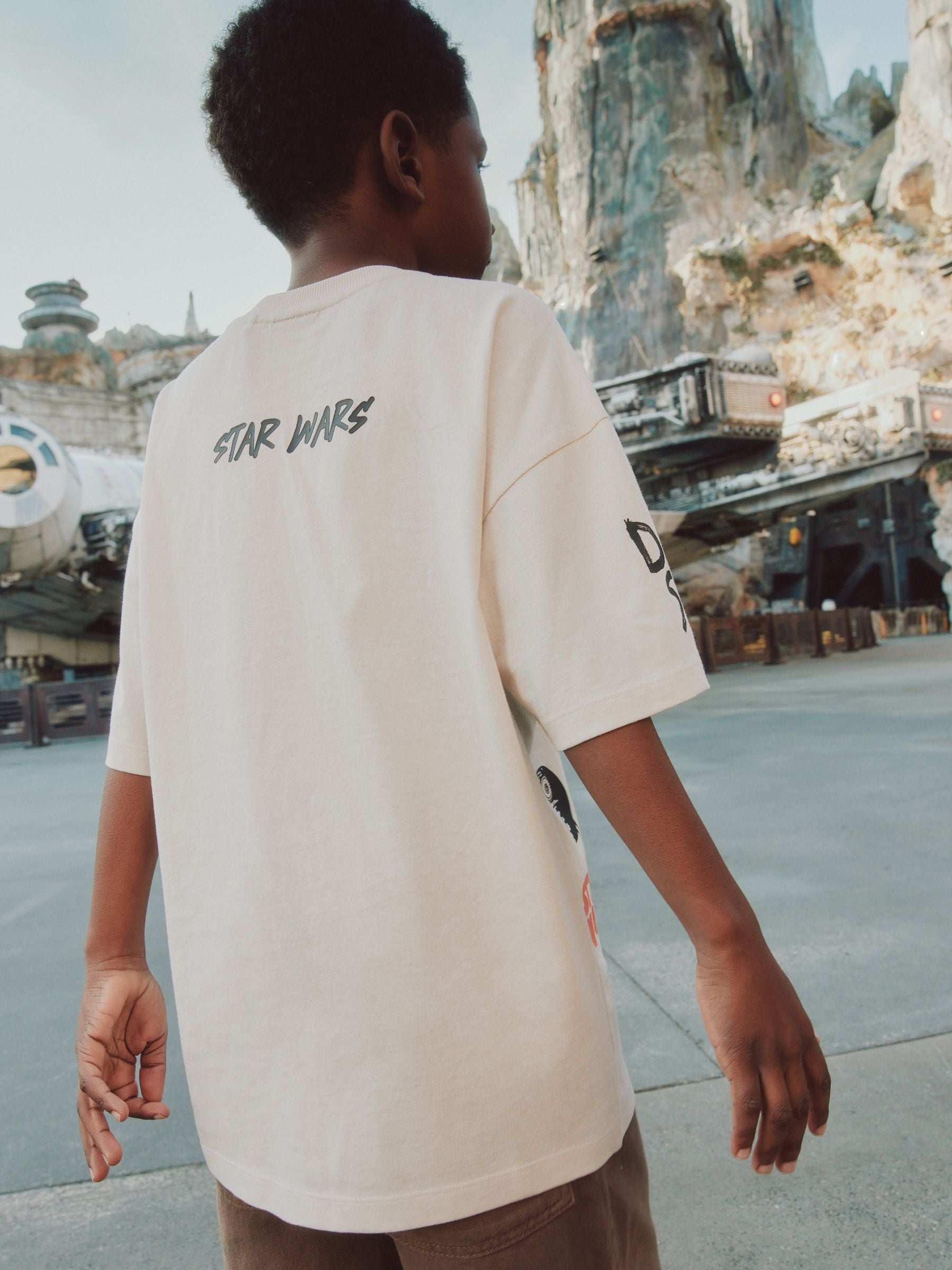 Dsiney Kidz - Stone Graffiti Star Wars T-Shirt (3-16yrs) image 4