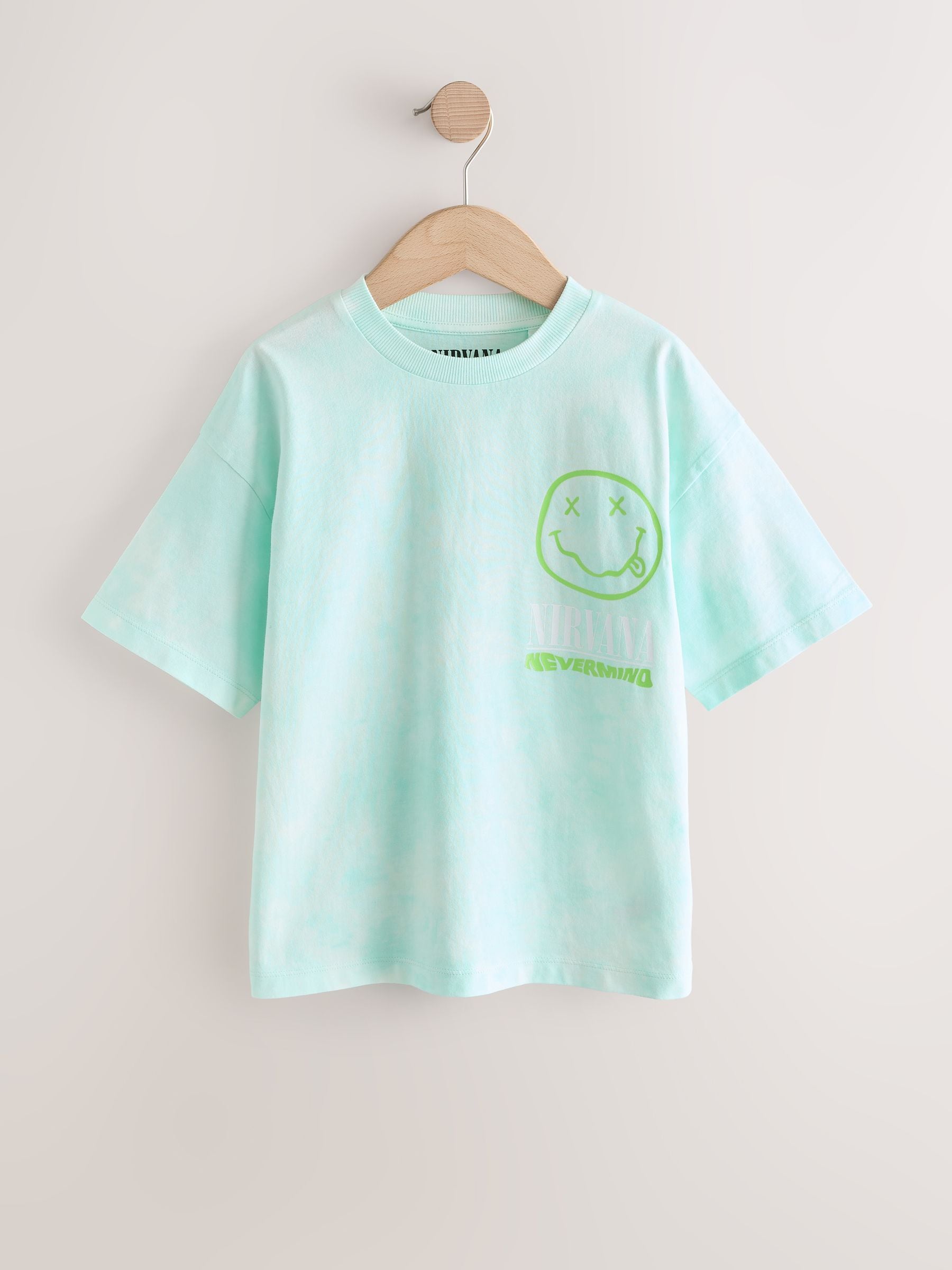 Dsiney Kidz - Blue Tie Dye Nirvana Band T-Shirt (3-16yrs) image 1