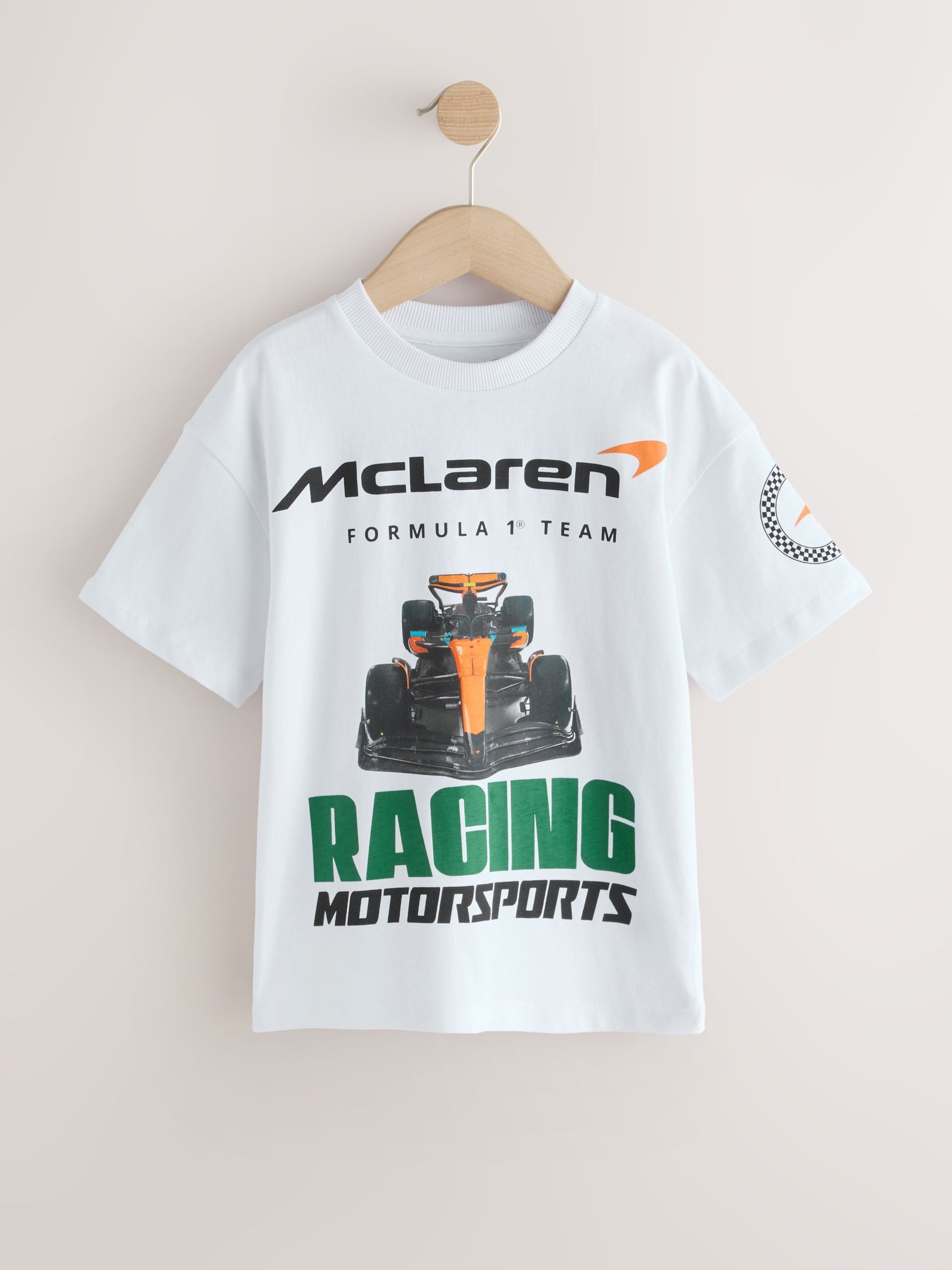 Dsiney Kidz - White McLaren Short Sleeve T-Shirt (3-16yrs) image 1