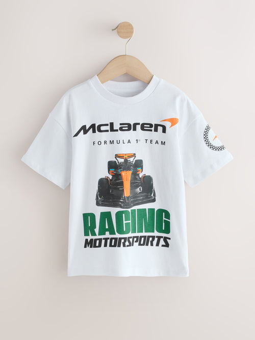 Dsiney Kidz - White McLaren Short Sleeve T-Shirt (3-16yrs) image 1