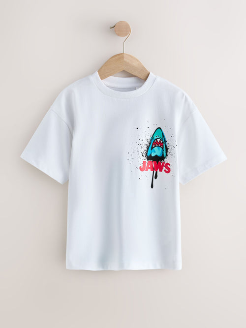 Dsiney Kidz - White Back Print Jaws T-Shirt (3-12yrs) image 1