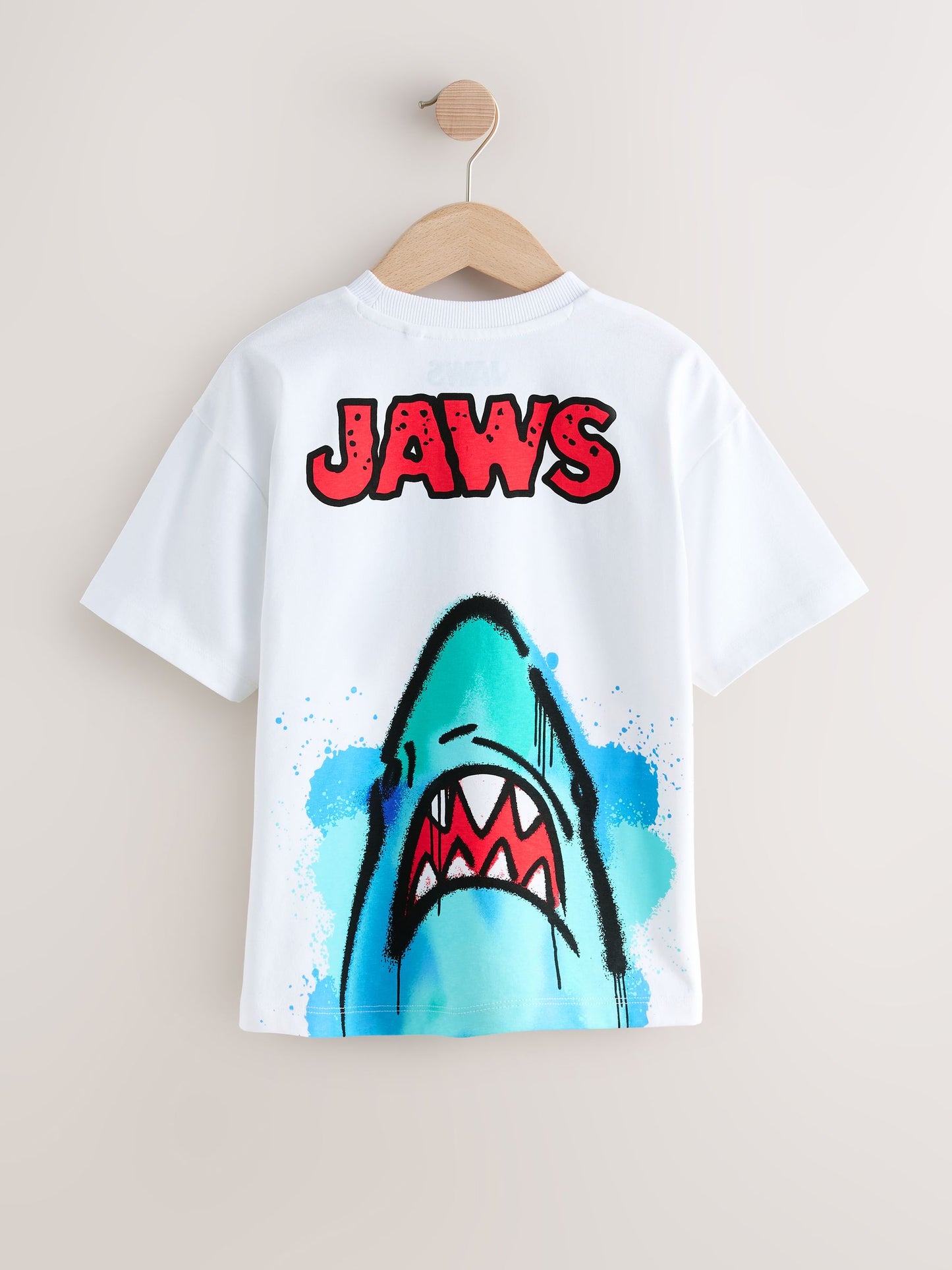Dsiney Kidz - White Back Print Jaws T-Shirt (3-12yrs) image 2
