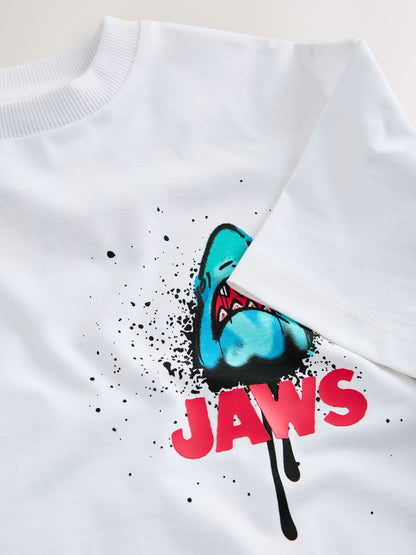 Dsiney Kidz - White Back Print Jaws T-Shirt (3-12yrs) image 3