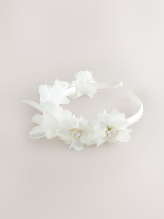 Baker by Ted Baker Flower White Corsage Headbands image 1