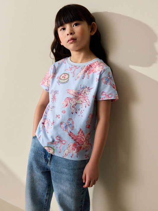 Dsiney Kidz - Blue Unicorn T-Shirt (3-16yrs) image 1