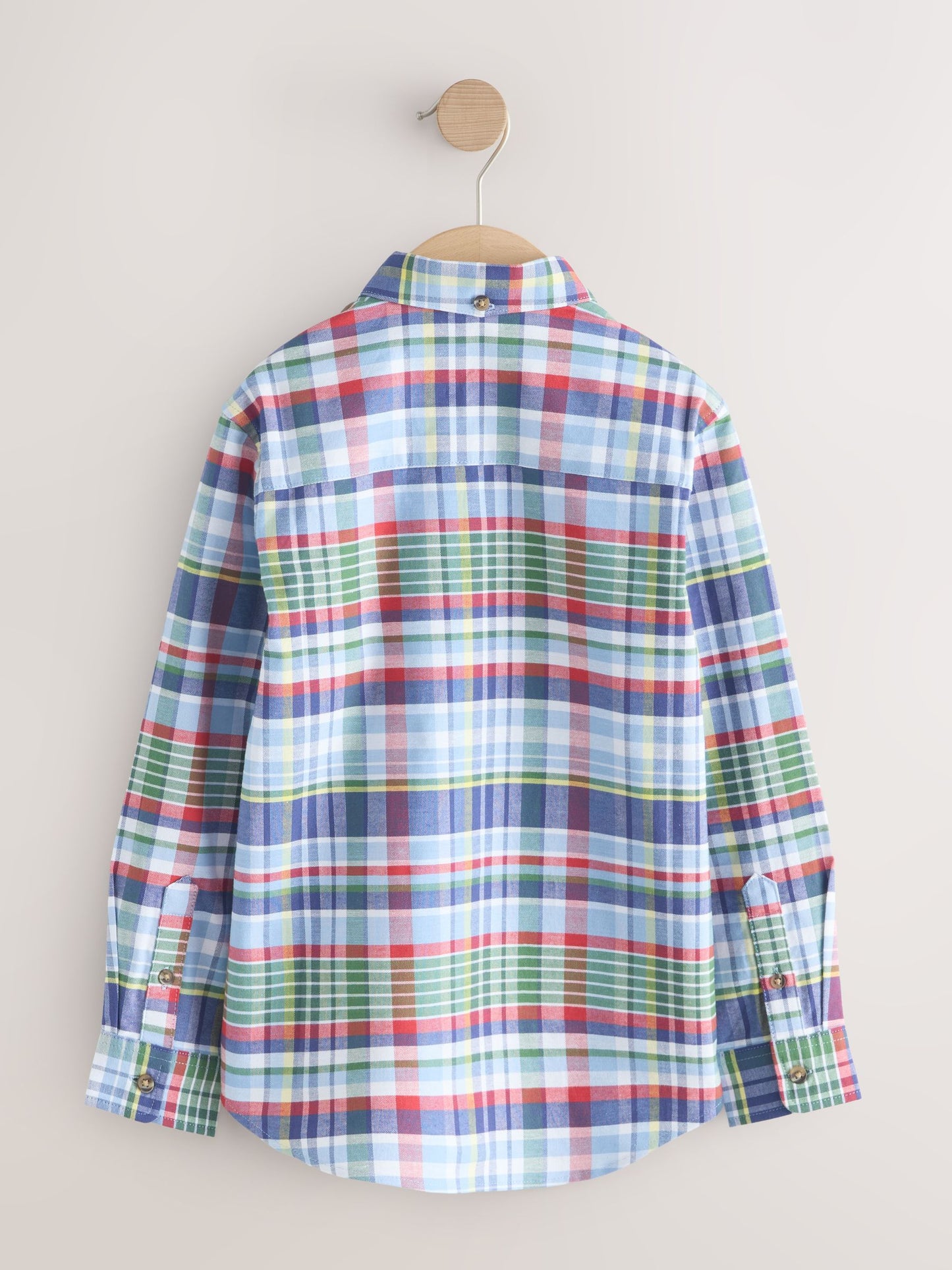 Dsiney Kidz - Blue Preppy Check Long Sleeve Oxford Check Shirt (3-16yrs) image 2