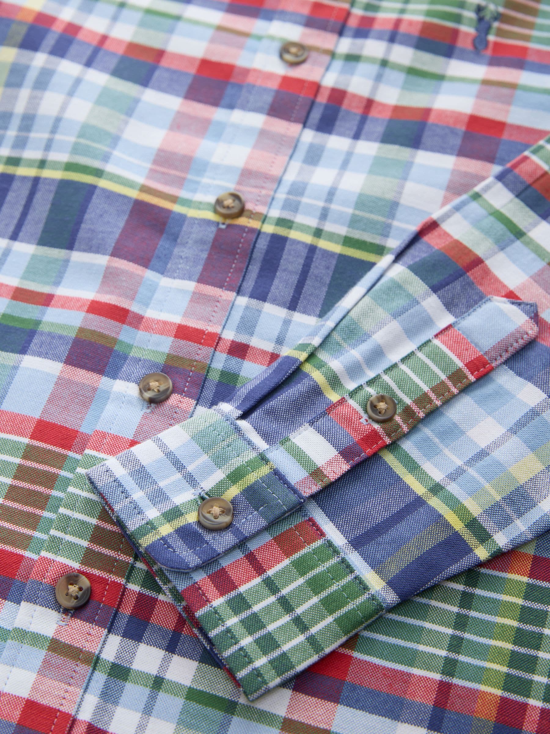 Dsiney Kidz - Blue Preppy Check Long Sleeve Oxford Check Shirt (3-16yrs) image 3