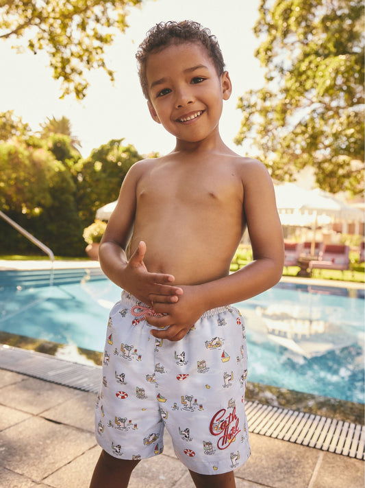 Blue Cath Kidston Swim Shorts (3mths-7yrs) image 1