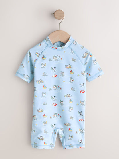 Blue Cath Kidston Sunsafe All-In-One Swimsuit (3mths-7yrs) image 2