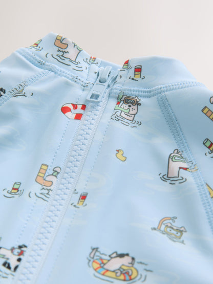 Blue Cath Kidston Sunsafe All-In-One Swimsuit (3mths-7yrs) image 4