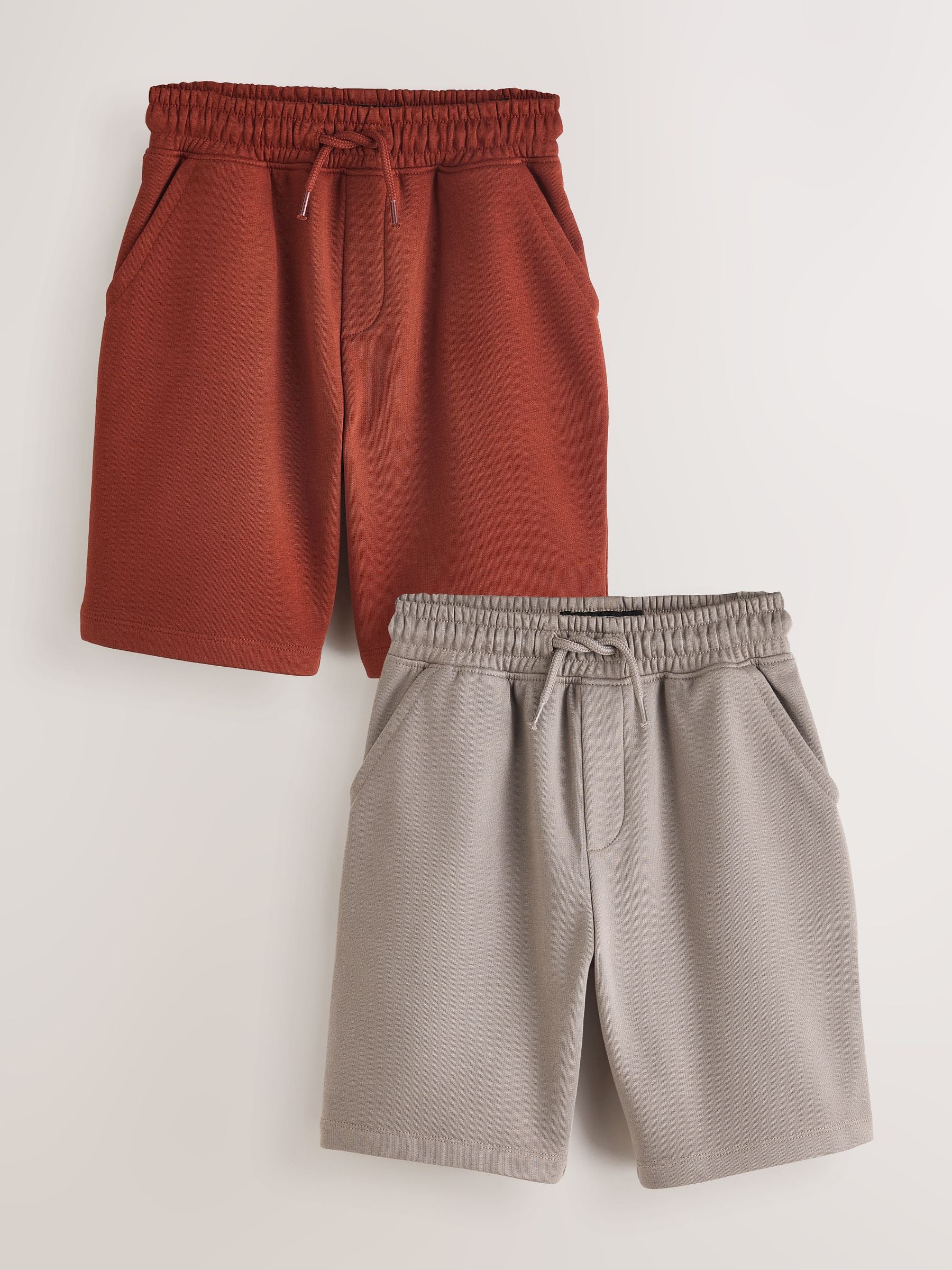Dsiney Kidz - Rust Brown and Natural Basic Shorts (3-16yrs) image 1