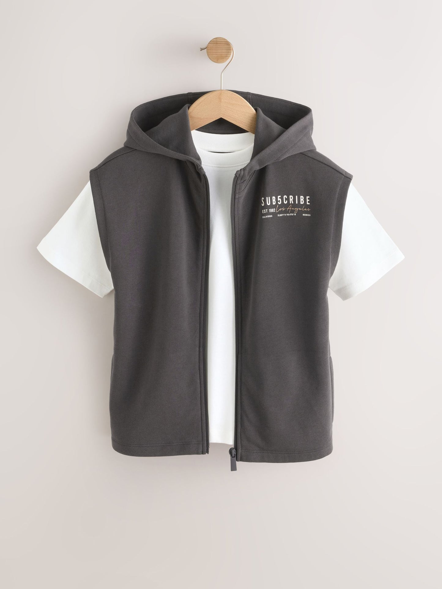 Dsiney Kidz - Black Hoodie Tank and T-Shirt Set (3-16yrs) image 1