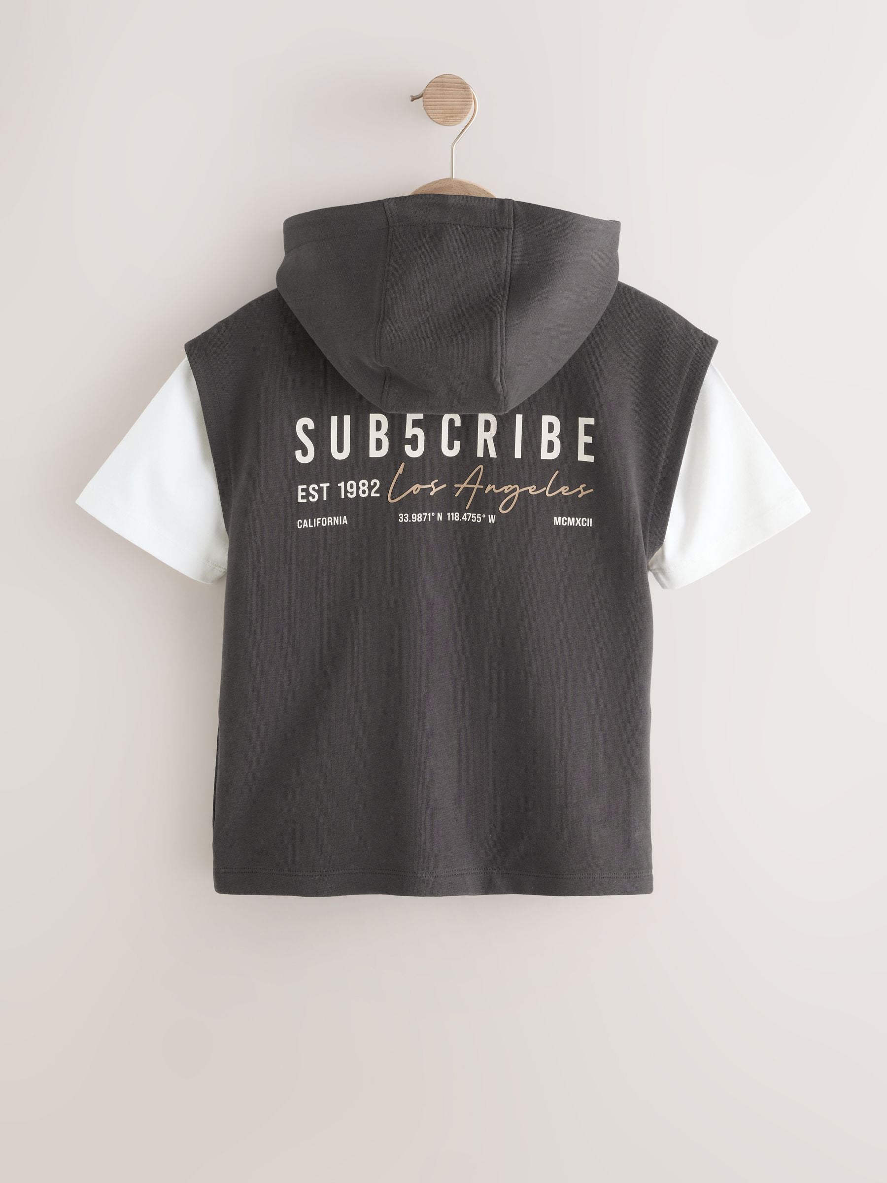 Dsiney Kidz - Black Hoodie Tank and T-Shirt Set (3-16yrs) image 2