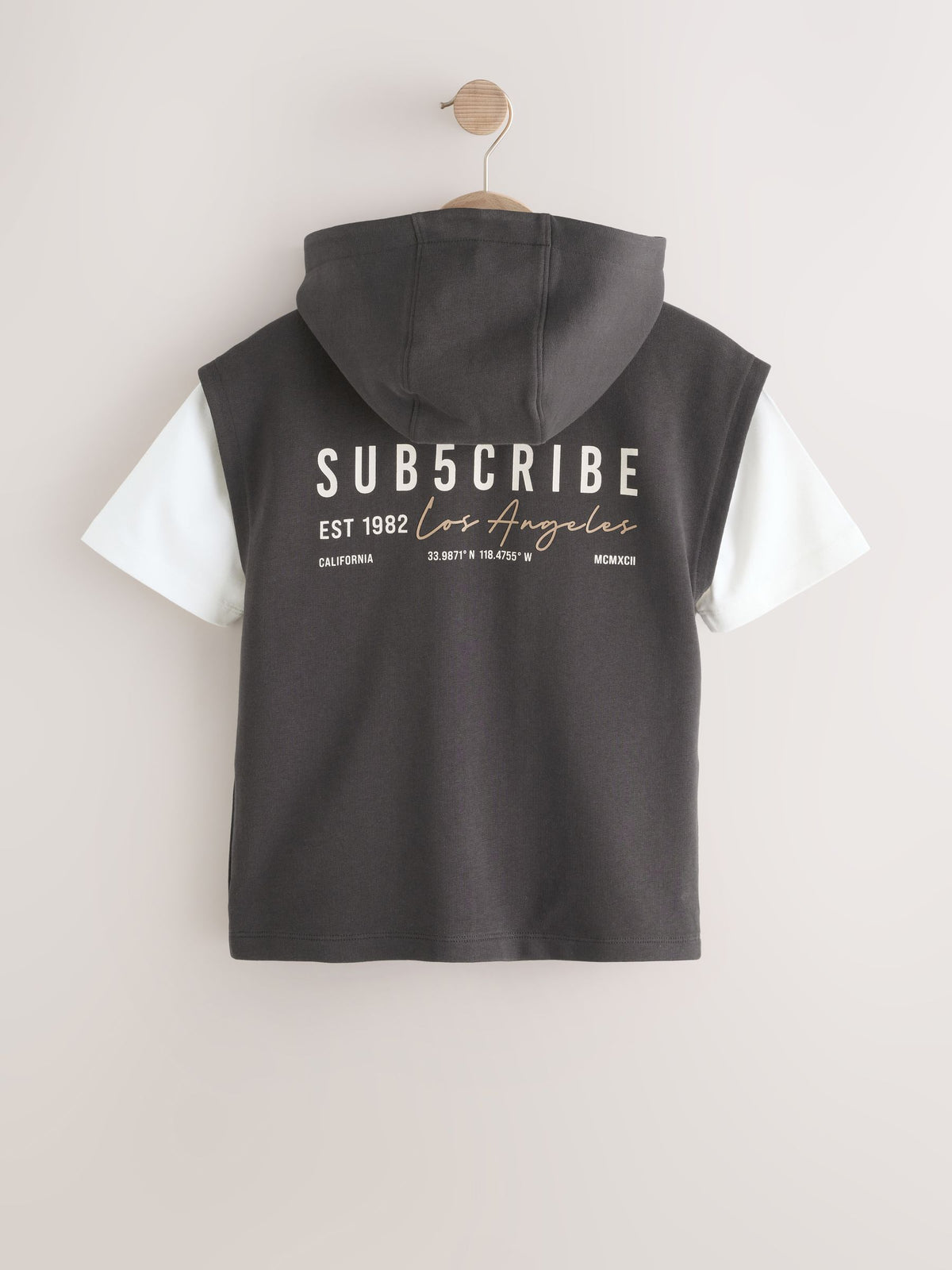 Dsiney Kidz - Black Hoodie Tank and T-Shirt Set (3-16yrs) image 2
