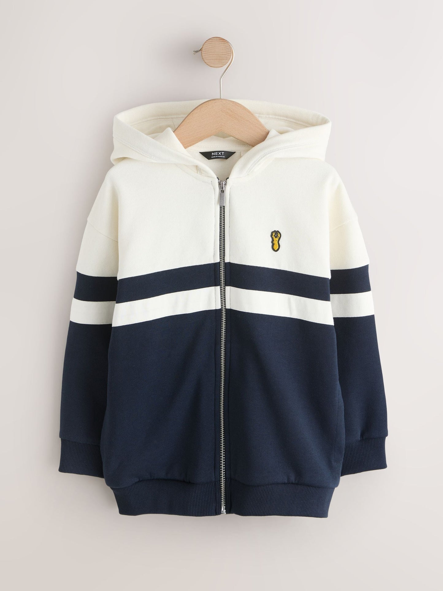 Dsiney Kidz - Navy Colourblock Zip Through Hoodie (3-16yrs) image 1