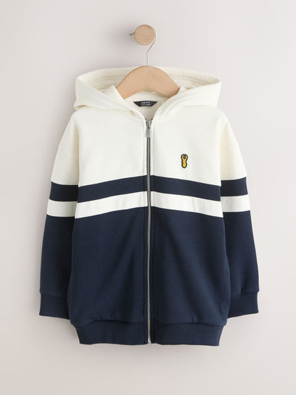 Dsiney Kidz - Navy Colourblock Zip Through Hoodie (3-16yrs) image 1