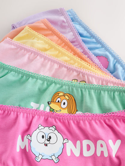 Pink Bluey Days of The Week Briefs 7 Pack (1.5-10yrs) - image 10