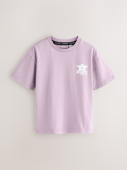 Dsiney Kidz - smALLSAINTS Washed Purple Crew Neck T-Shirts 3 Pack image 2