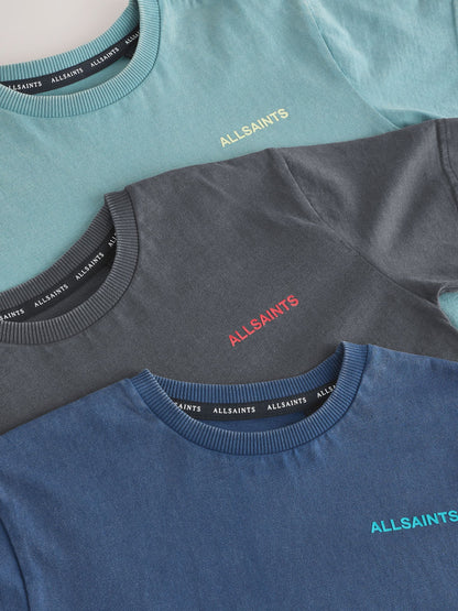 Dsiney Kidz - smALLSAINTS Washed Multi Logo Crew Neck Relaxed T-Shirts 3 Pack image 6