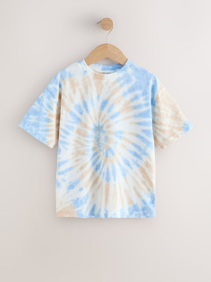 Dsiney Kidz - Blue/Yellow Tie-Dye Short Sleeve T-Shirt (3-16yrs) image 5
