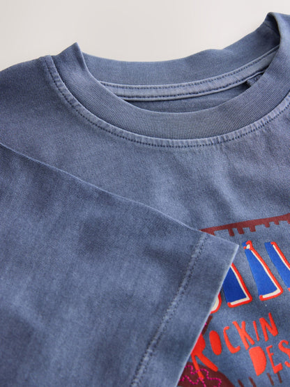 Dsiney Kidz - Blue Washed Graphic T-Shirt (3-16yrs) image 6