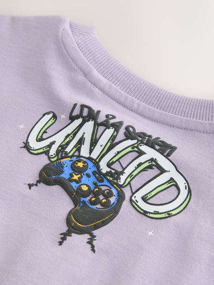 Dsiney Kidz - Lilac Purple Short Sleeve Graphic T-Shirt (3-16yrs) image 10