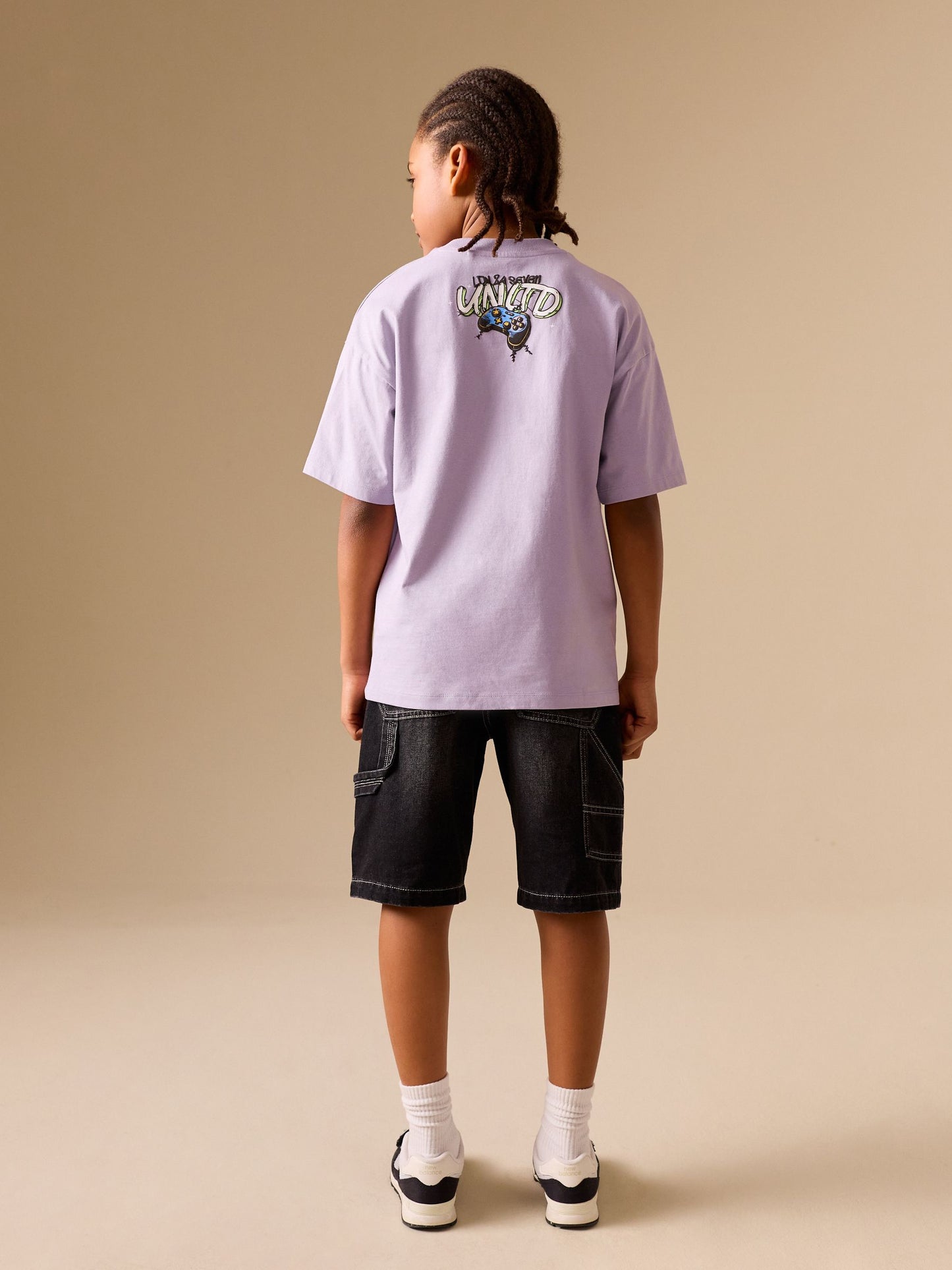 Dsiney Kidz - Lilac Purple Short Sleeve Graphic T-Shirt (3-16yrs) image 2