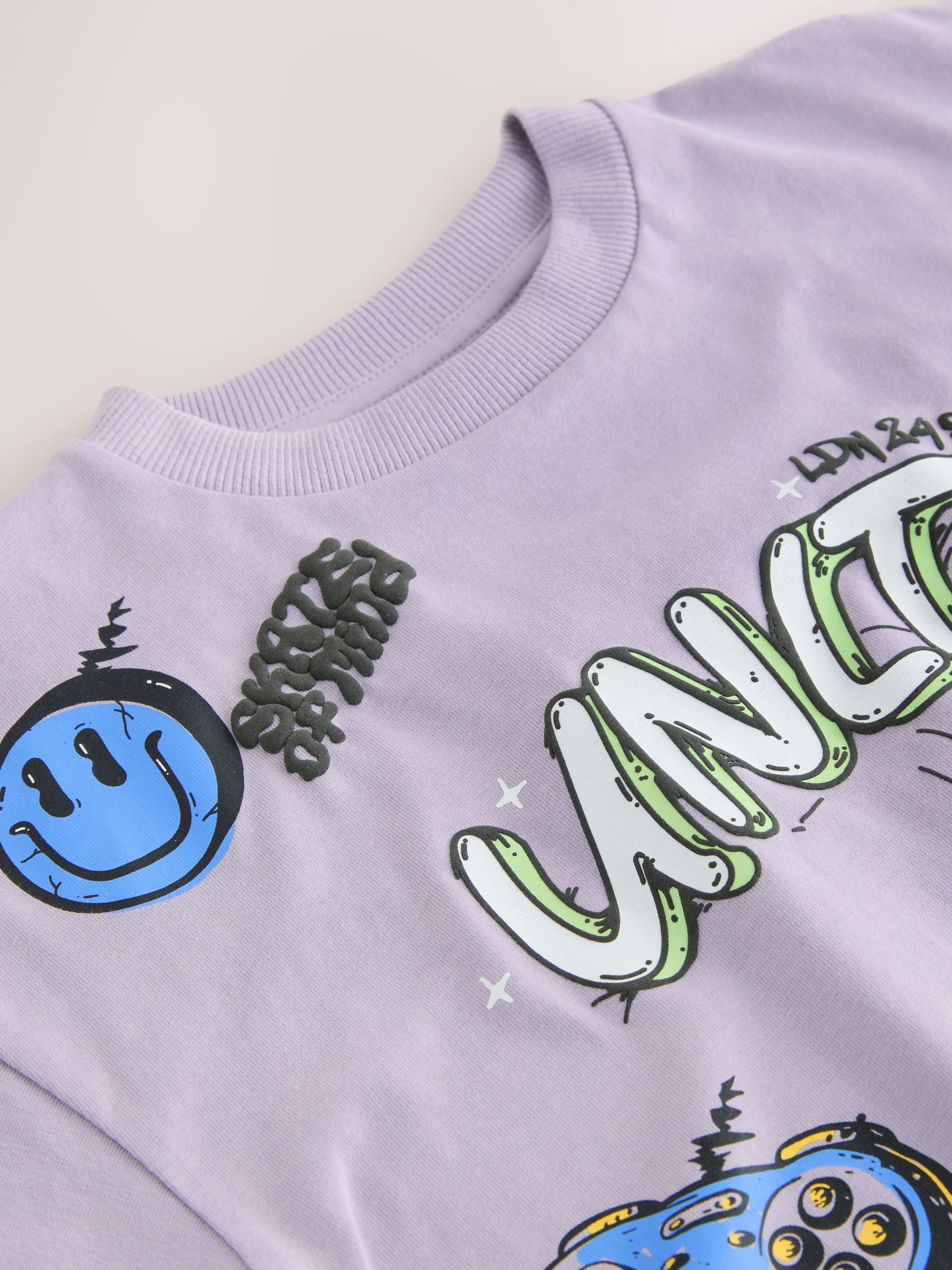 Dsiney Kidz - Lilac Purple Short Sleeve Graphic T-Shirt (3-16yrs) image 9