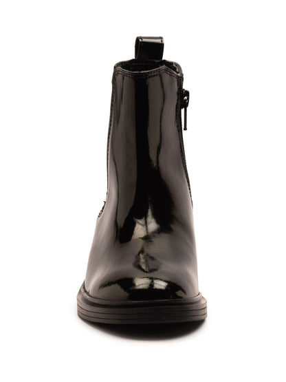 Off The Hook Black Kiki Patent Leather Ankle Chelsea Boots image 4