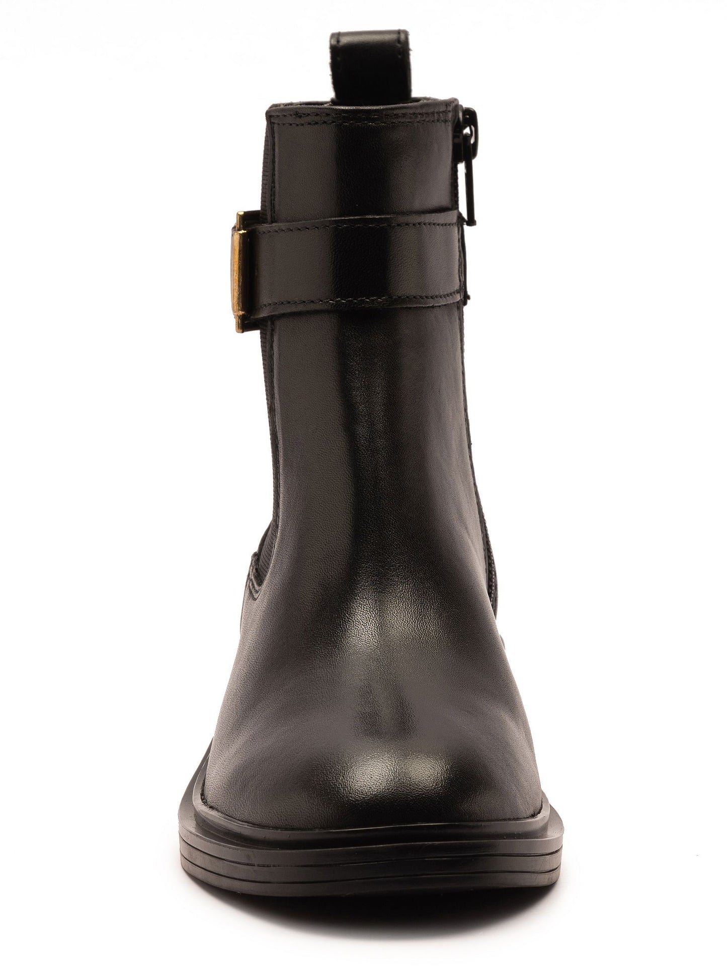 Off The Hook Black Tiana Leather Buckle Ankle Boots image 4