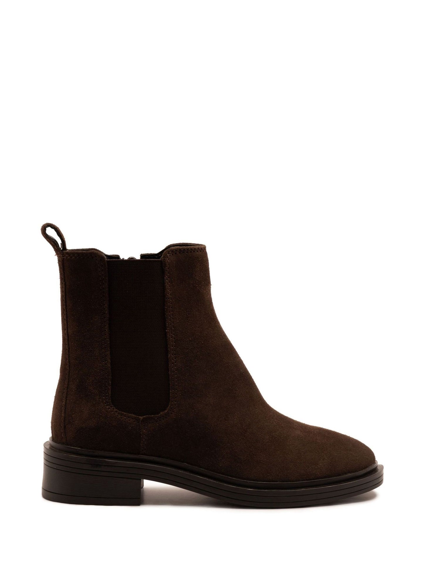 Off The Hook Brown Kiki Patent Leather Ankle Chelsea Boots image 1