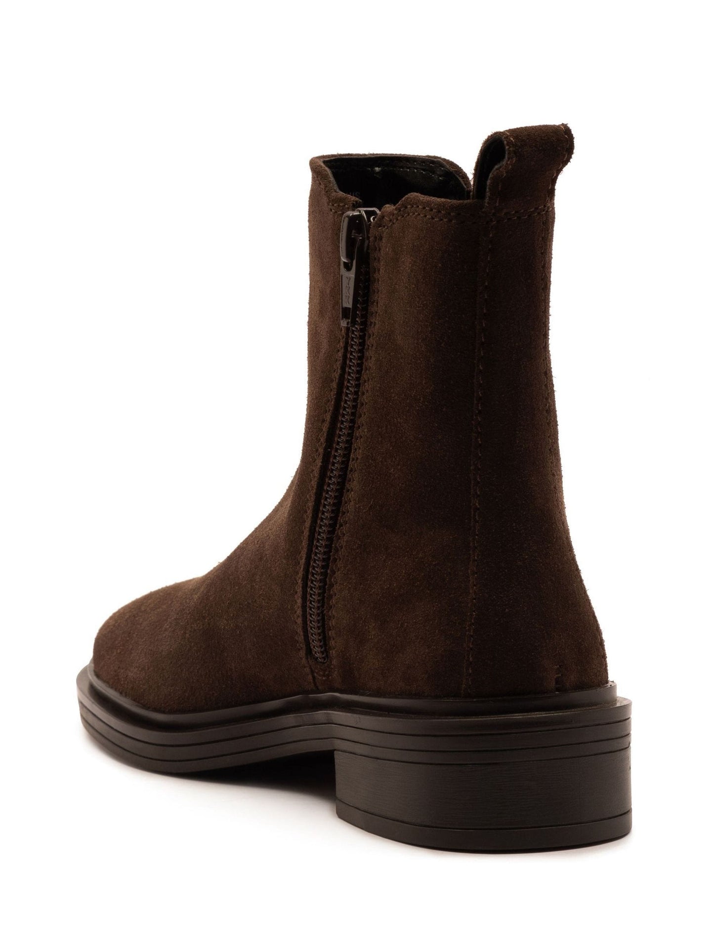 Off The Hook Brown Kiki Patent Leather Ankle Chelsea Boots image 2