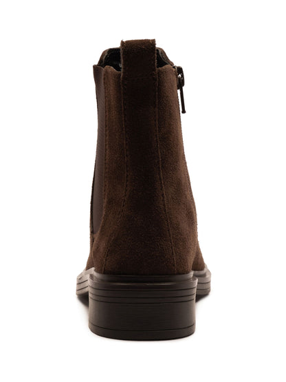 Off The Hook Brown Kiki Patent Leather Ankle Chelsea Boots image 3