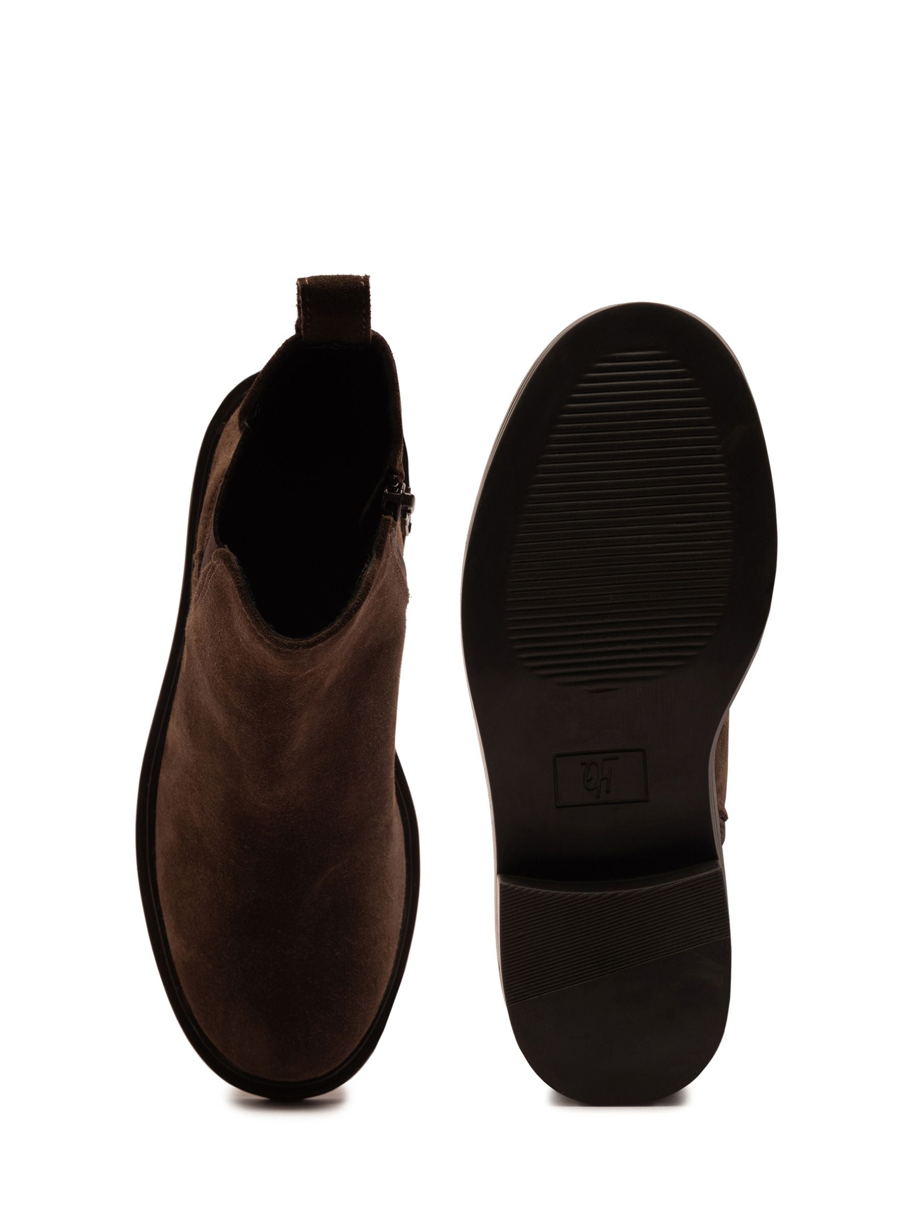 Off The Hook Brown Kiki Patent Leather Ankle Chelsea Boots image 6