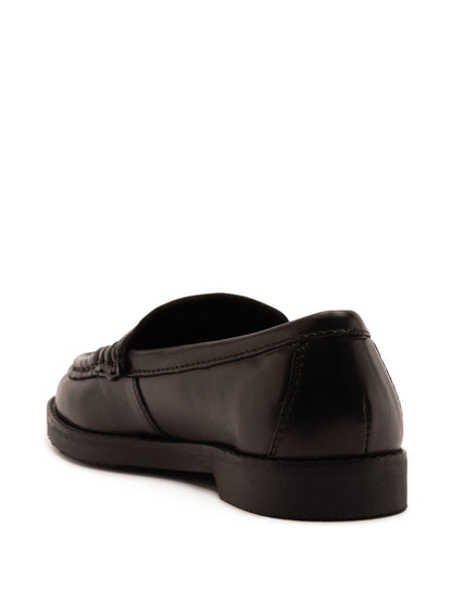 Off The Hook Black Hermoine Slip On Formal Leather School Shoes image 3