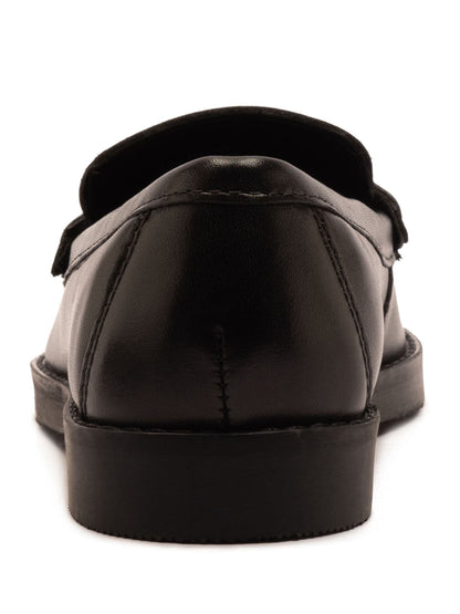 Off The Hook Black Hermoine Slip On Formal Leather School Shoes image 6
