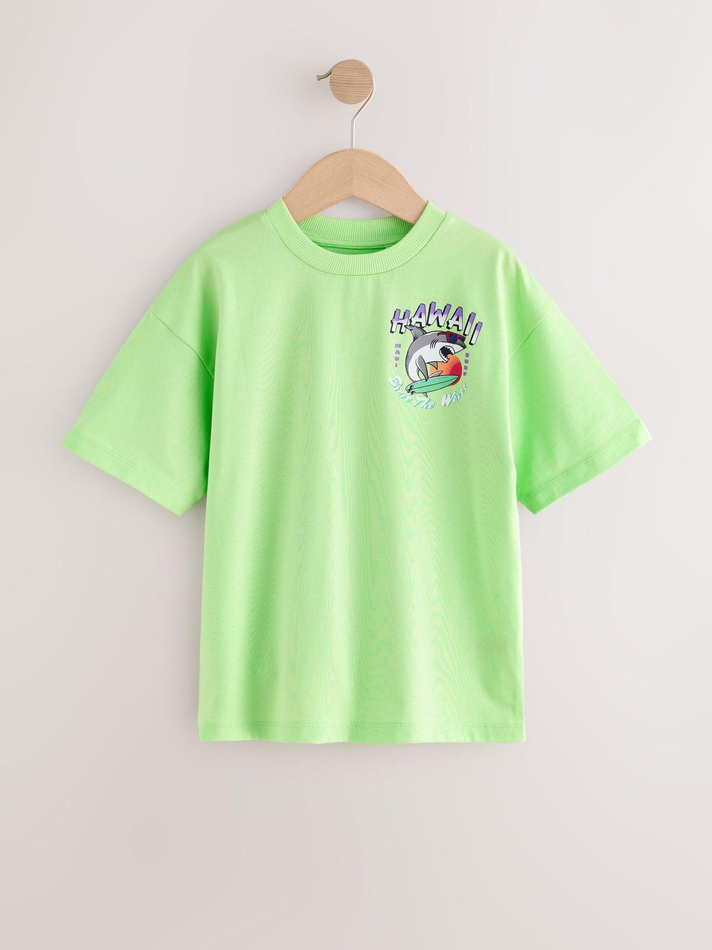 Dsiney Kidz - Purple/Green/White Relaxed Fit Graphic Print Short Sleeve T-Shirts 3 Pack (3-16yrs) image 2
