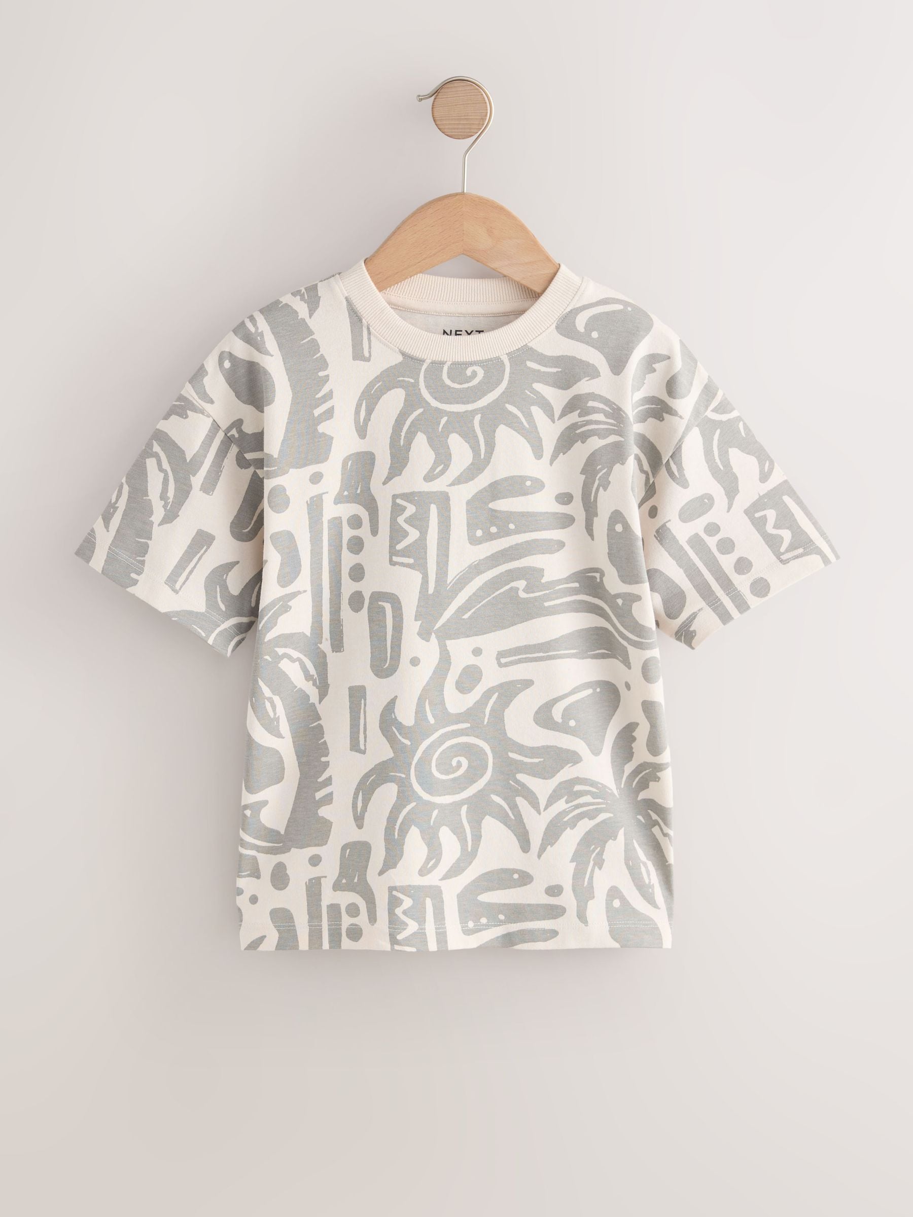 Dsiney Kidz - Berry/Mineral/Ecru Relaxed Fit Graphic Print Short Sleeve T-Shirts 3 Pack (3-16yrs) image 4